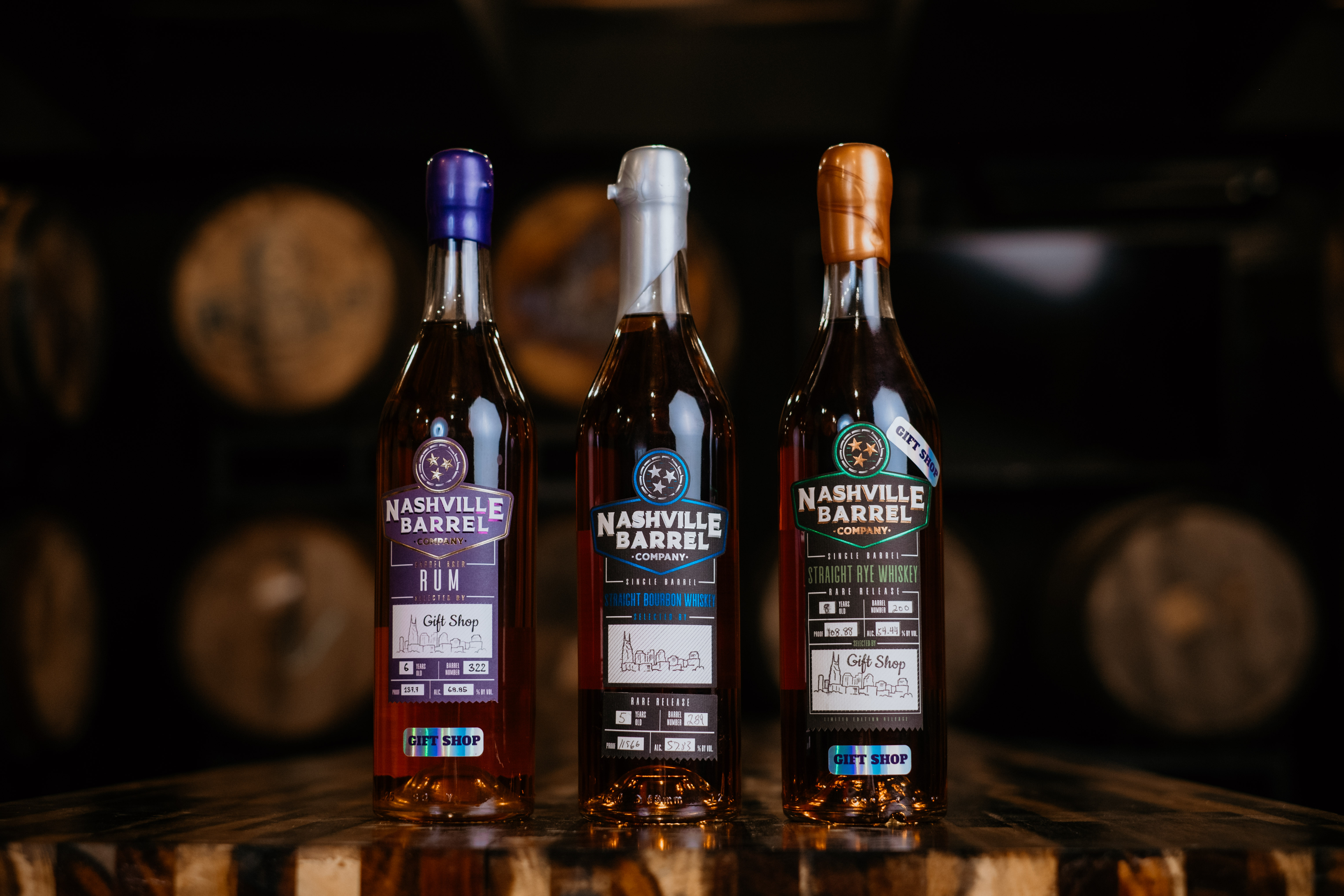 Nashville Barrel Company bottled whiskey