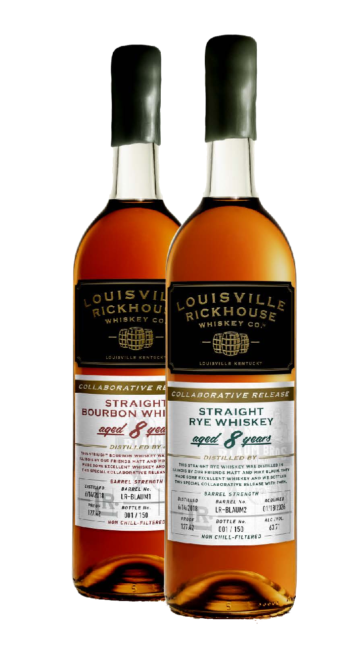 Louisville Rickhouse Straight Bourbon and Rye Whiskey