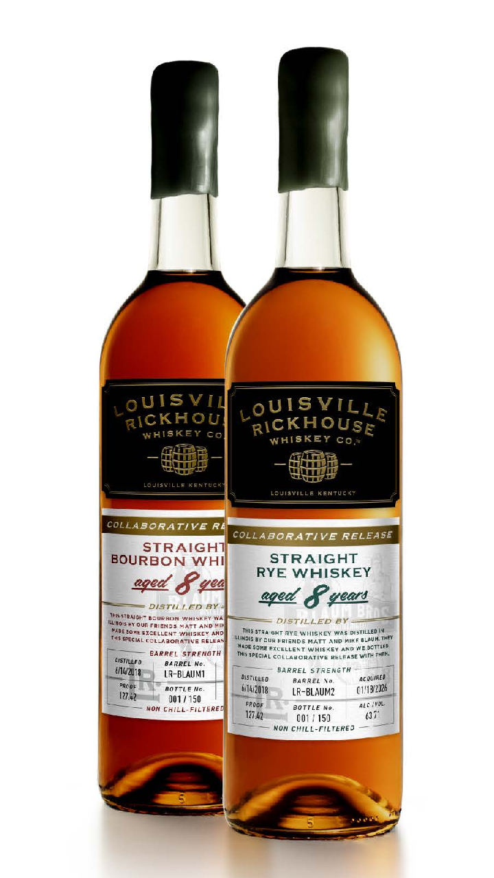 Louisville Rickhouse Straight Bourbon and Rye Whiskey