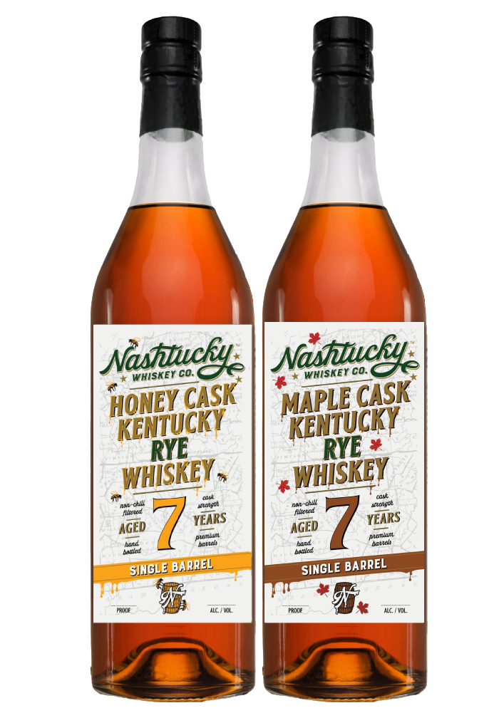 Nashtucky Honey Cask and Maple Cask Kentucky Rye Whiskey